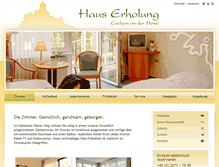 Tablet Screenshot of haus-erholung.de